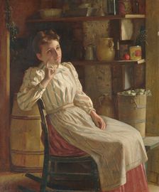 Meditation, ca. 1900-1910. Creator: John George Brown