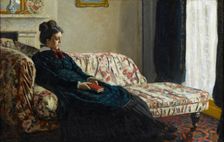 Méditation. Madame Monet au canapé, c. 1871