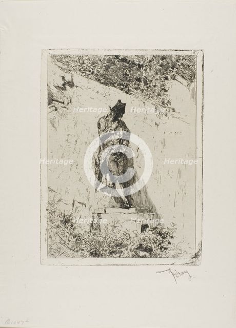 Meditation, n.d. Creator: Mariano Jose Maria Bernardo Fortuny y Carbo.