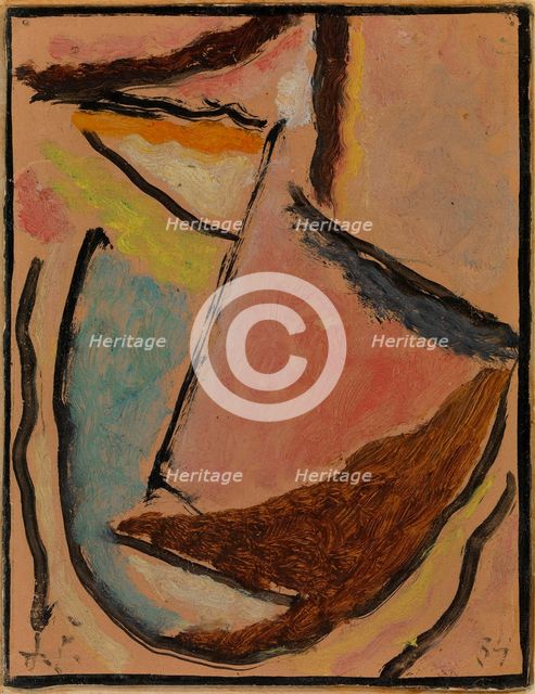 Meditation (Small Abstract Head), 1934. Artist: Javlensky, Alexei, von (1864-1941)