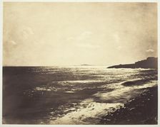 Mediterranean with Mount Agde, 1857. Creator: Gustave Le Gray