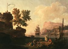 Mediterranean Harbor Scene, about 1763. Creator: Pierre-Jacques Volaire