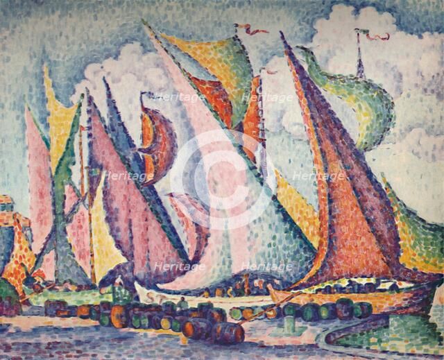 Mediterranean Sailing Boats', 1923. Artist: Paul Signac.
