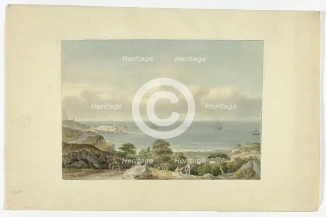 Mediterranean Seascape with Port, n.d. Creator: Nicholas Pocock.