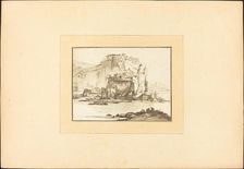 Mediterranean Seascape, published 1782. Creator: Maria Catharina Prestel