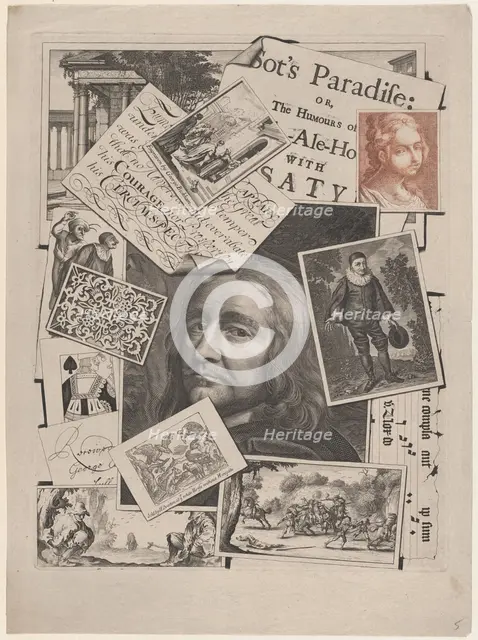 Medley Print: Sot's Paradise, 1706-7. Creator: George Bickham.