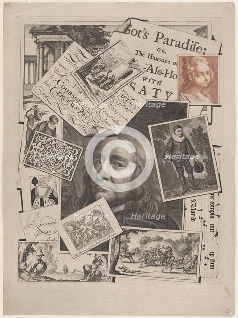 Medley Print: Sot's Paradise, 1706-7. Creator: George Bickham.