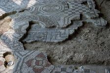 Medusa-head mosaic from Fishbourne Roman palace