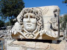 Medusa's head, Didyma, Turkey. Creator: Samuel Magal
