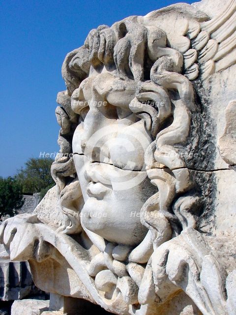 Medusa's head, Didyma, Turkey. Creator: Samuel Magal.