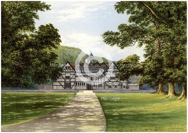 Meer Hall, near Droitwich, Worcestershire, home of the Bearcroft family, c1880. Artist: Unknown