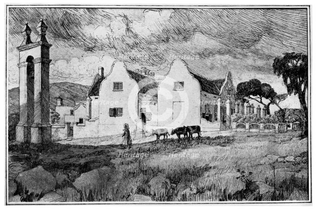 Meerlust wine farm, South Africa, 1931. Artist: Unknown
