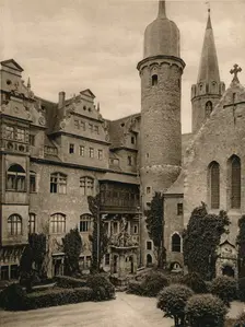 Meersburg - Castle courtyard 1931. Artist: Kurt Hielscher