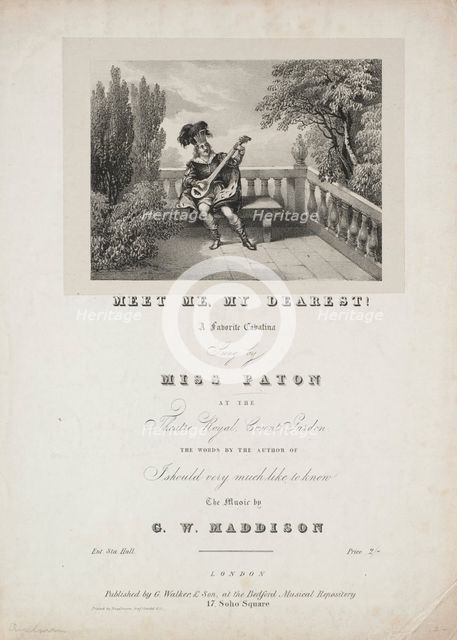Meet Me, My Dearest!, 1800s. Creator: Unknown.