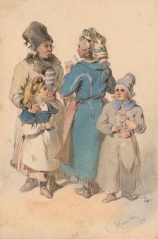 Meeting, 1854. Creator: Friedrich Carl von Scheidlin