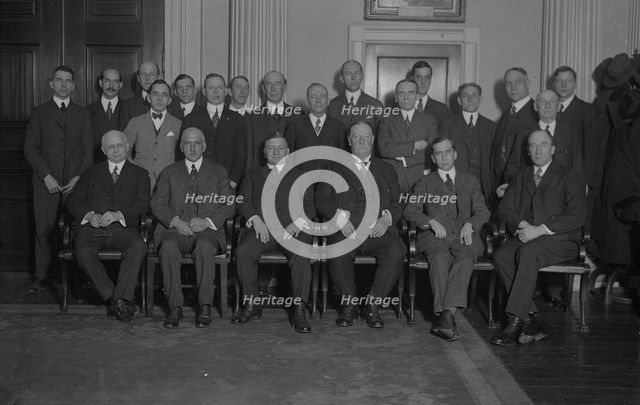 Meeting War Labor Board, between c1915 and c1920. Creator: Bain News Service.