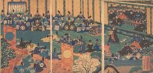 Meeting with foreign dignitaries, 1867 (Meiji 1). Creator: Hasegawa Sadanobu