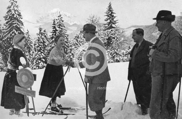 Meeting at Obersalzberg, Bavaria, Germany, 1936. Artist: Unknown