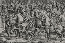 Meeting between Henry VIII and Francis I of France, on the Field of the Cloth of Gold, 1520 (1877). Creator: Unknown