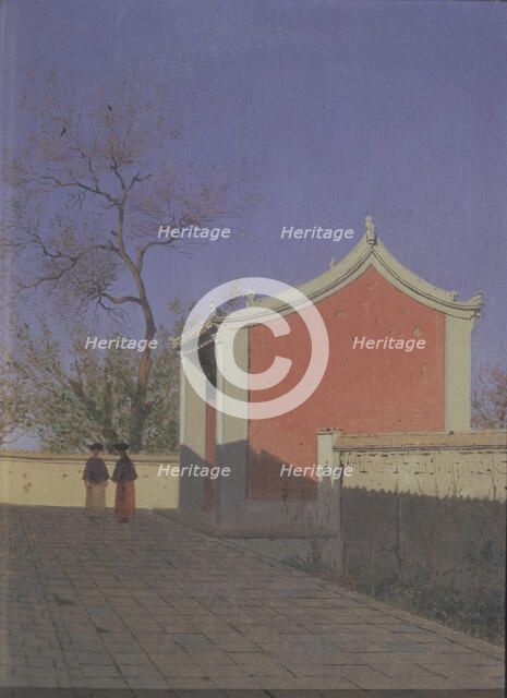 Meeting house of the Solons in Akh-Kent. Artist: Vereshchagin, Vasili Vasilyevich (1842-1904)