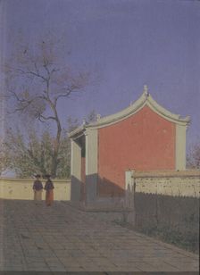 Meeting house of the Solons in Akh-Kent. Artist: Vereshchagin, Vasili Vasilyevich (1842-1904)
