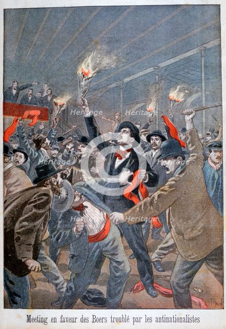 Meeting in favour of Boers disturbed by the anti-nationalists, 1900. Artist: Oswaldo Tofani