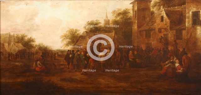Meeting in Front of the Tavern, 2nd half of 17th century. Creator: Klaes Molenaer.