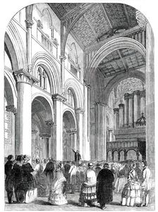 Meeting of the Archaeological Institute...Christchurch Cathedral, Oxford, 1850. Creator: Unknown