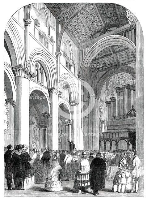 Meeting of the Archaeological Institute...Christchurch Cathedral, Oxford, 1850. Creator: Unknown.