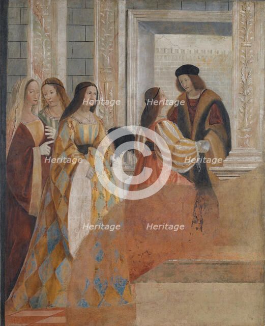 Meeting of the Betrothed, c1517-1518. Creator: Ferramola, Floriano (Fioravante) (c. 1478-1528).