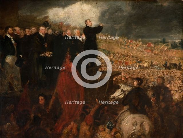 Meeting of the Birmingham Political Union, 1832-33.  Creator: Benjamin Robert Haydon.