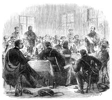 Meeting of the British Association at Birmingham:...a paper on the geology of the district, 1865. Creator: Unknown