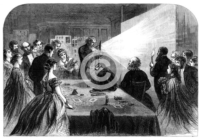 Meeting of the British Association at Birmingham - photography by aid of the Magnesium Light, 1865. Creator: Unknown.