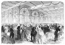 Meeting of the British Association at Birmingham: soiree in the Townhall, the Refreshment-Room, 1865 Creator: Unknown
