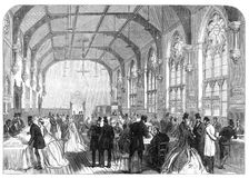 Meeting of the British Association at Birmingham: the Reception-Room, 1865. Creator: Unknown