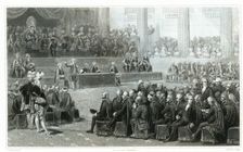 Meeting of the General States on May 5, 1789, engraving from 1853