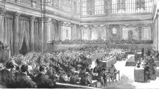 'Meeting of the Delegates to the Peace Congress at Rome 1891. Creator: Unknown