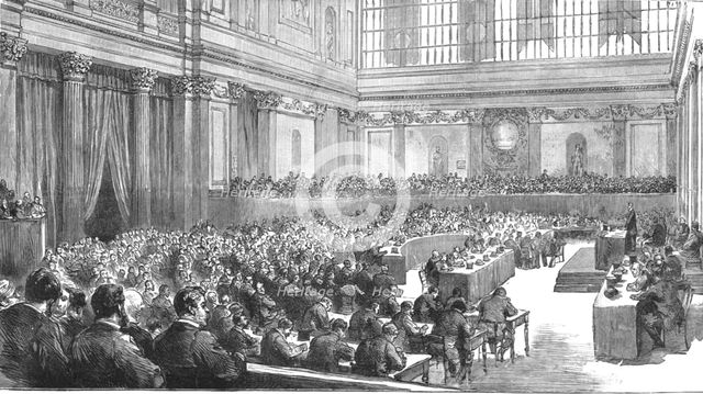 ''Meeting of the Delegates to the Peace Congress at Rome', 1891. Creator: Unknown.