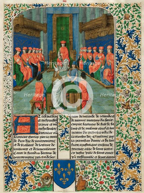 Meeting of the Order of the Golden Fleece chaired by Charles the Bold, 1475-1480.