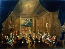 Meeting of the Masonic Lodge, Vienna 18th century. Artist: Anon