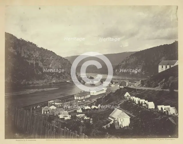 Meeting of the Shenandoah and Potomac at Harper's Ferry, July 1865. Creator: James Gardner.