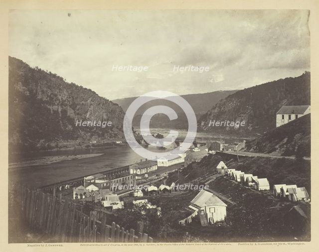 Meeting of the Shenandoah and Potomac at Harper's Ferry, July 1865. Creator: James Gardner.