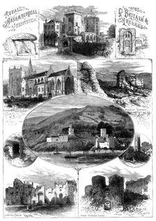 Meeting of the Royal Archaeological Institute at Exeter: places to be visited, 1873. Creator: Unknown