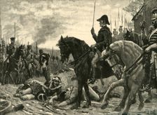 Meeting of Wellington and Blucher after the Battle of Waterloo, 1815 (c1890). Creator: Edmund Blair Leighton