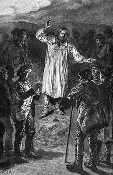 Meeting of agricultural Labourers at Wootton Bassett, Wiltshire, c19th century, (1900)