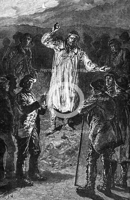 Meeting of agricultural Labourers at Wootton Bassett, Wiltshire, c19th century, (1900). Artist: Unknown