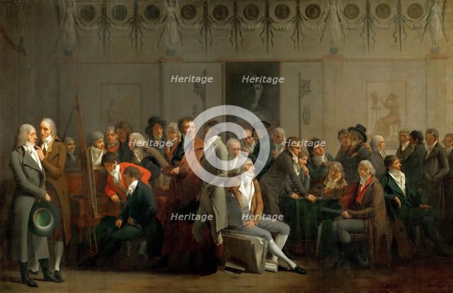 Meeting of Artists in the Atelier of Isabey. Artist: Boilly, Louis-Léopold (1761-1845)