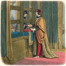 Meeting of Edward IV and Louis XI at Pecquigny 1475 (1864). Artist: James William Edmund Doyle
