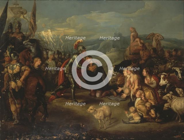 Meeting of Esau and Jacob, 1641. Creator: Simon de Vos.