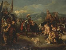 Meeting of Esau and Jacob, 1641. Creator: Simon de Vos